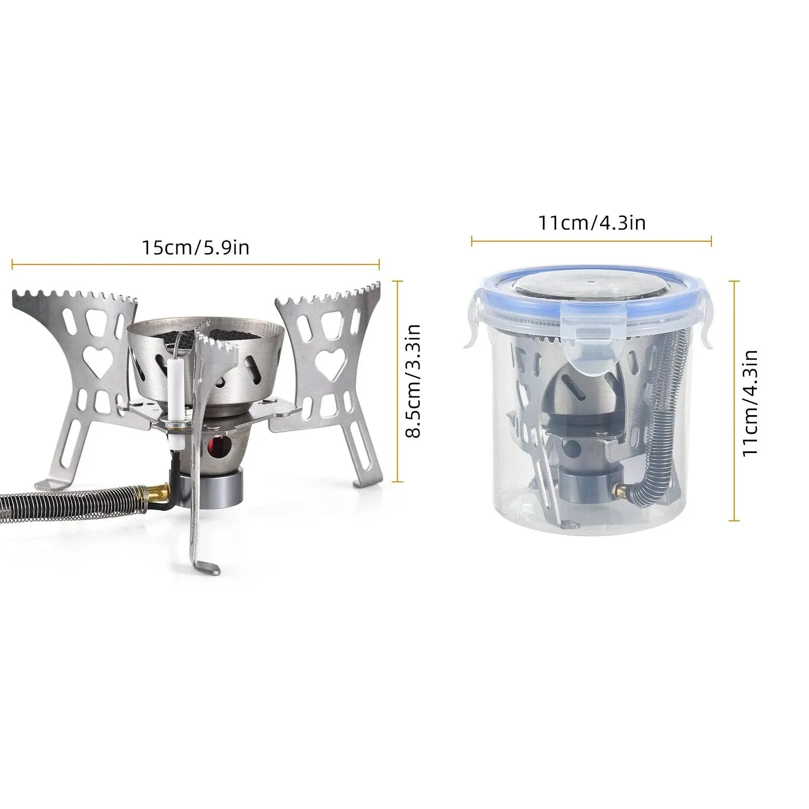 3500W Camping Stove High-Altitude Infrared Portable Gas Stove With Ignition Button for Outdoor Hiking Lightweight and Foldable