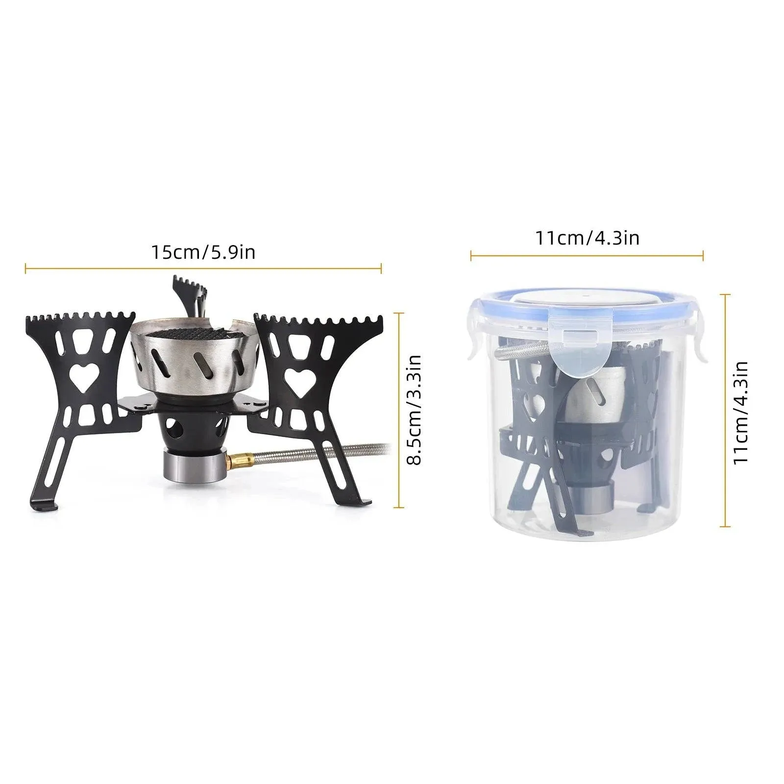 3500W Camping Stove High-Altitude Infrared Portable Gas Stove With Ignition Button for Outdoor Hiking Lightweight and Foldable