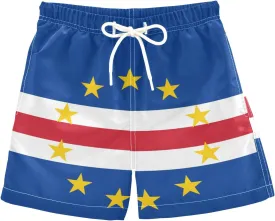 Aflyko Boys' Board Shorts Flag Patriot Bathing Suit Girls Beach Swimwear Quick Dry All Day Shorts