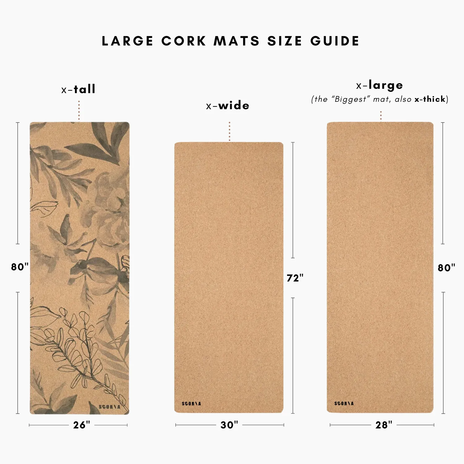 BIGGEST Essential Cork Yoga Mat | 6MM