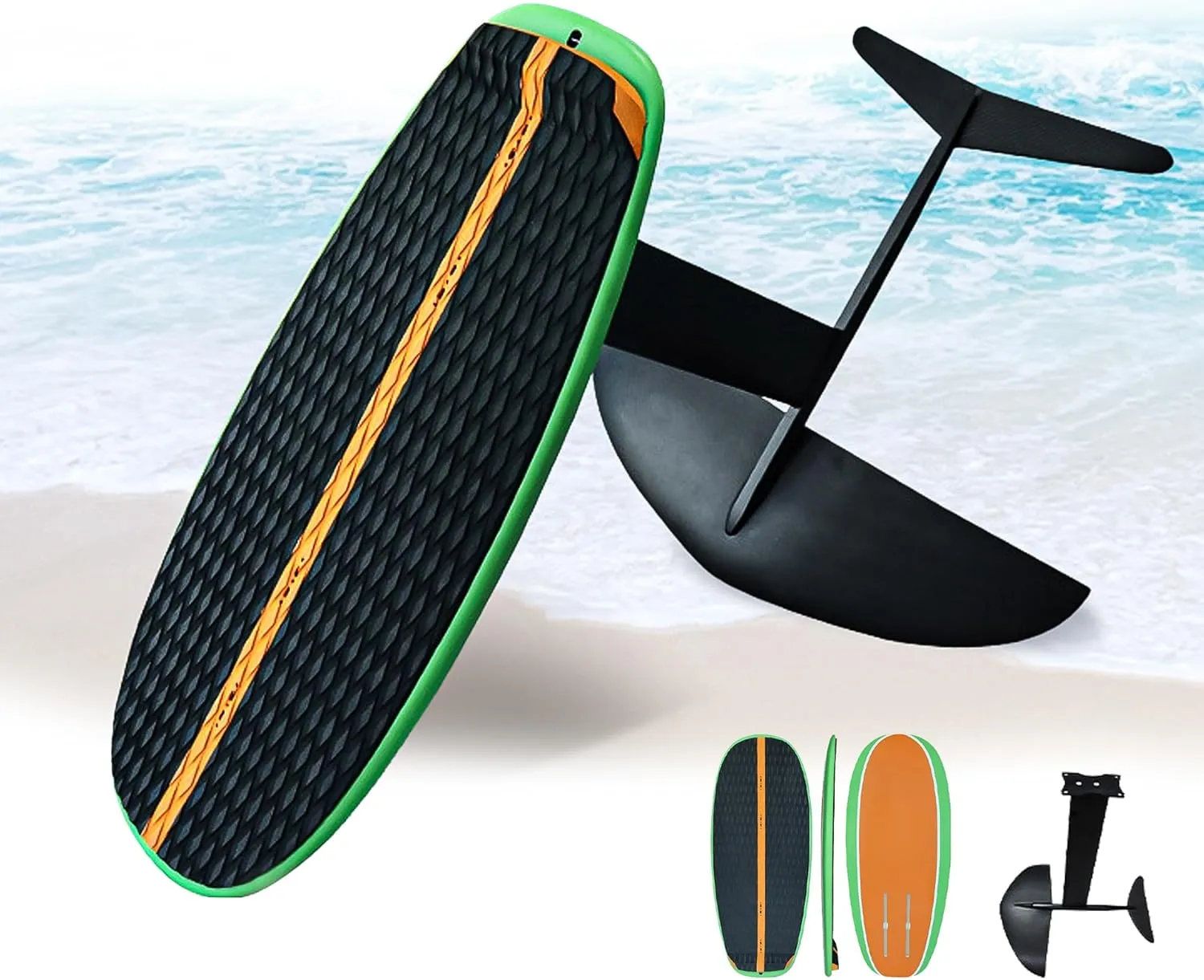 Carbon Fiber Hydrofoil Board - 36.61" Wing Foil/eFoil/SUP Board | Ultra-Light 3.66kg | Non-Inflatable Design | Carbon EPS Core | All Foil Compatible