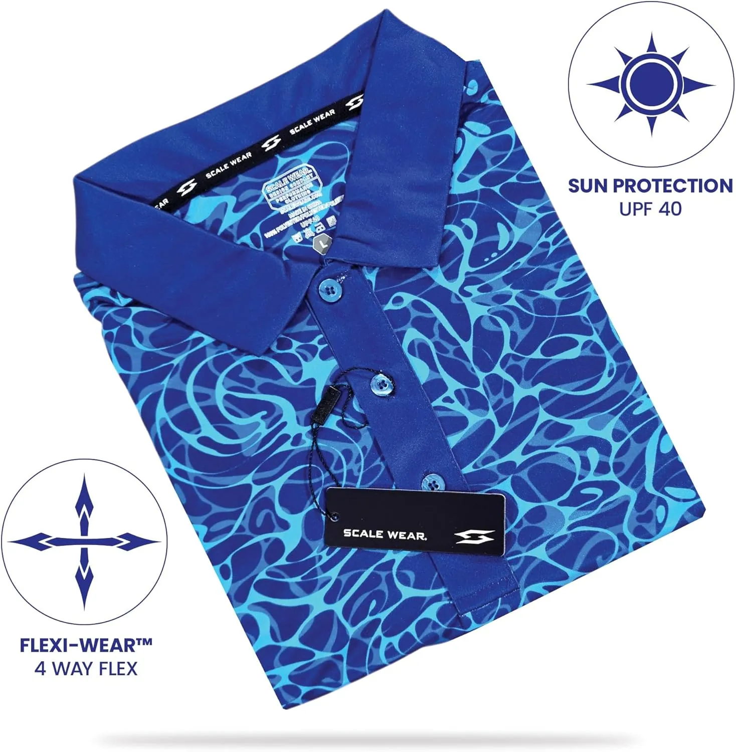Classic Resort Wear Golf Polo ??Tropical Hawaiian Men Performance Short Sleeve Shirt Moisture Dry Fit Casual S Thru 5XL Funny
