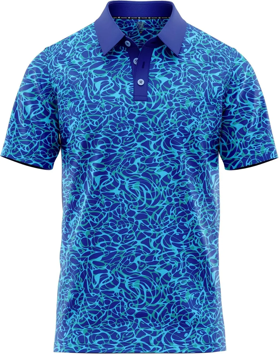 Classic Resort Wear Golf Polo ??Tropical Hawaiian Men Performance Short Sleeve Shirt Moisture Dry Fit Casual S Thru 5XL Funny