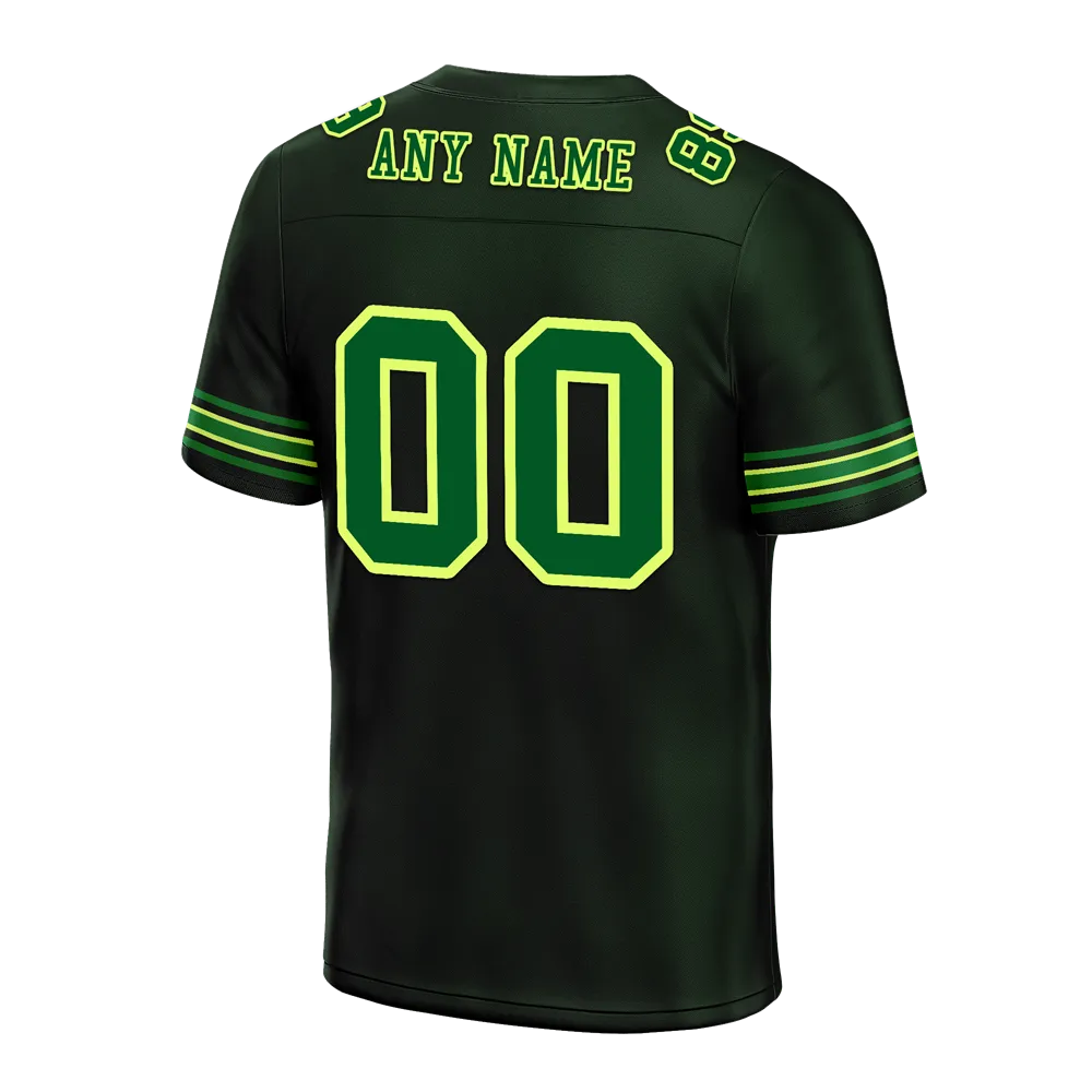 Custom Black Drift Fashion Green Personalized Authentic Football Jersey FBJ02-bc0fb0b