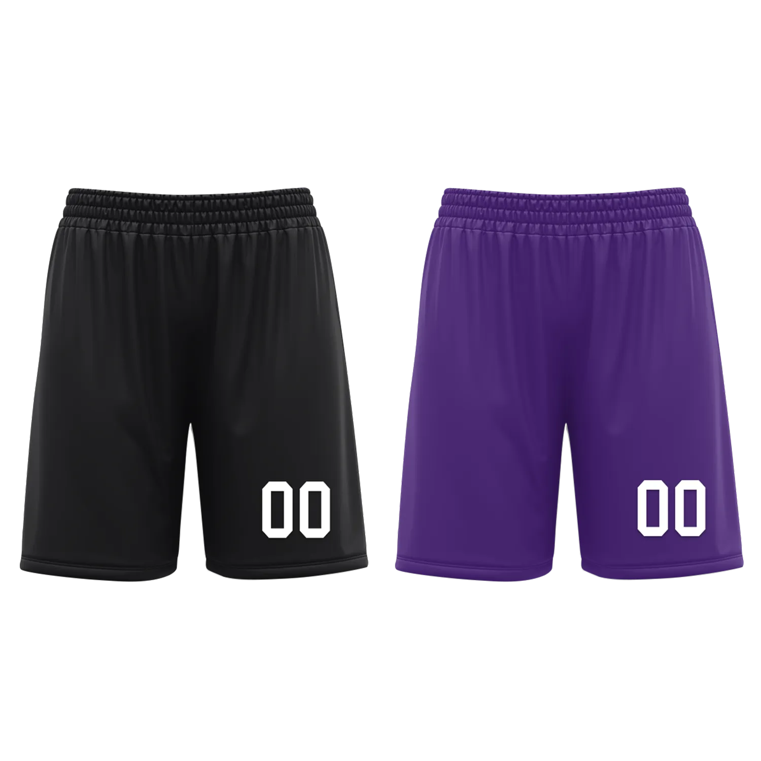 Custom Black Purple Classic Style Reversible Basketball Uniform Personalized COOLMAX BBJR-D017035
