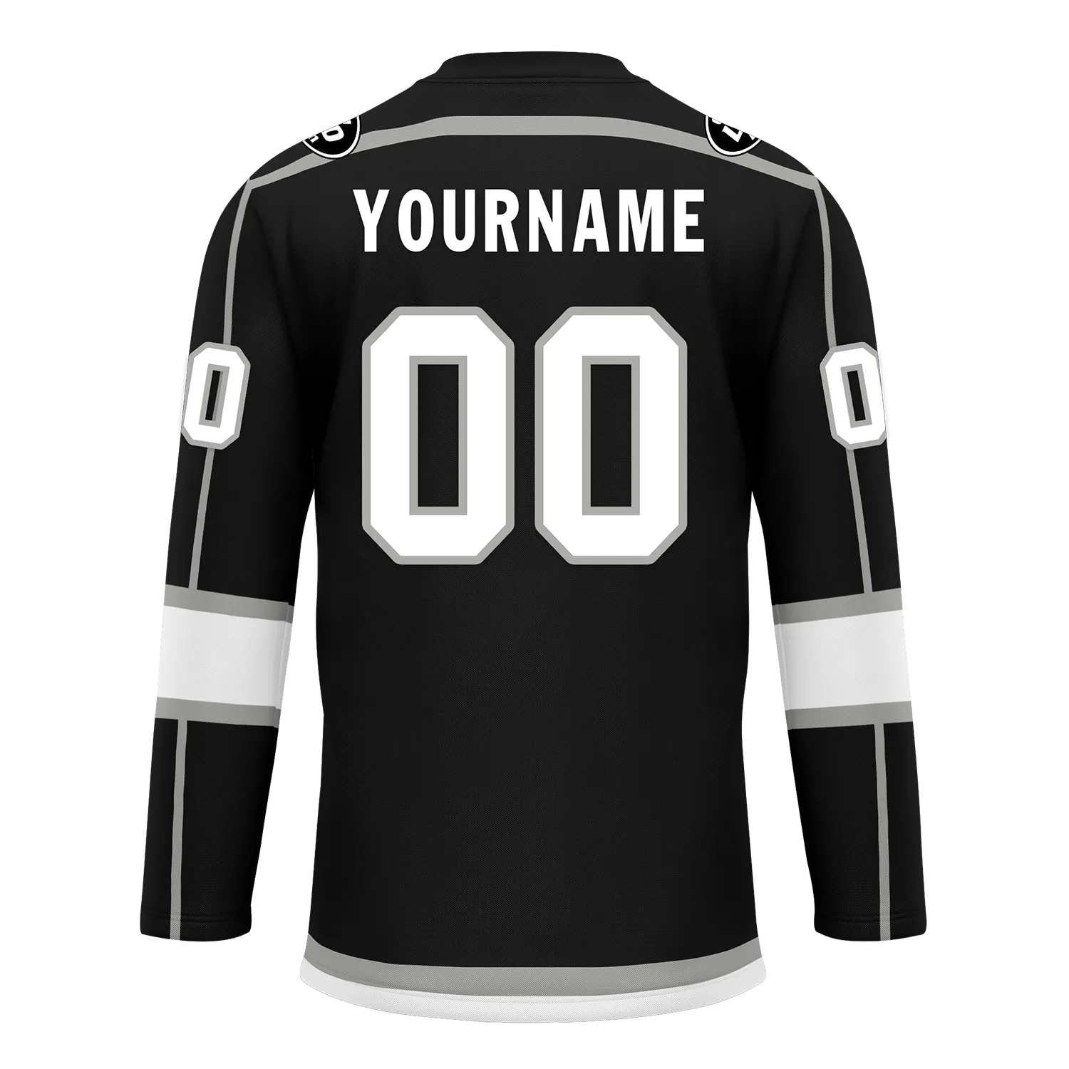 Custom Black White Personalized Hockey Jersey HCKJ01-D0a70e8