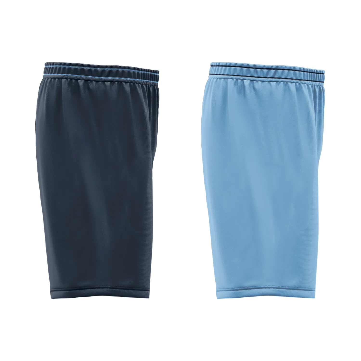 Custom Blue Classic Style Reversible Basketball Uniform Personalized COOLMAX BBJR-D017032