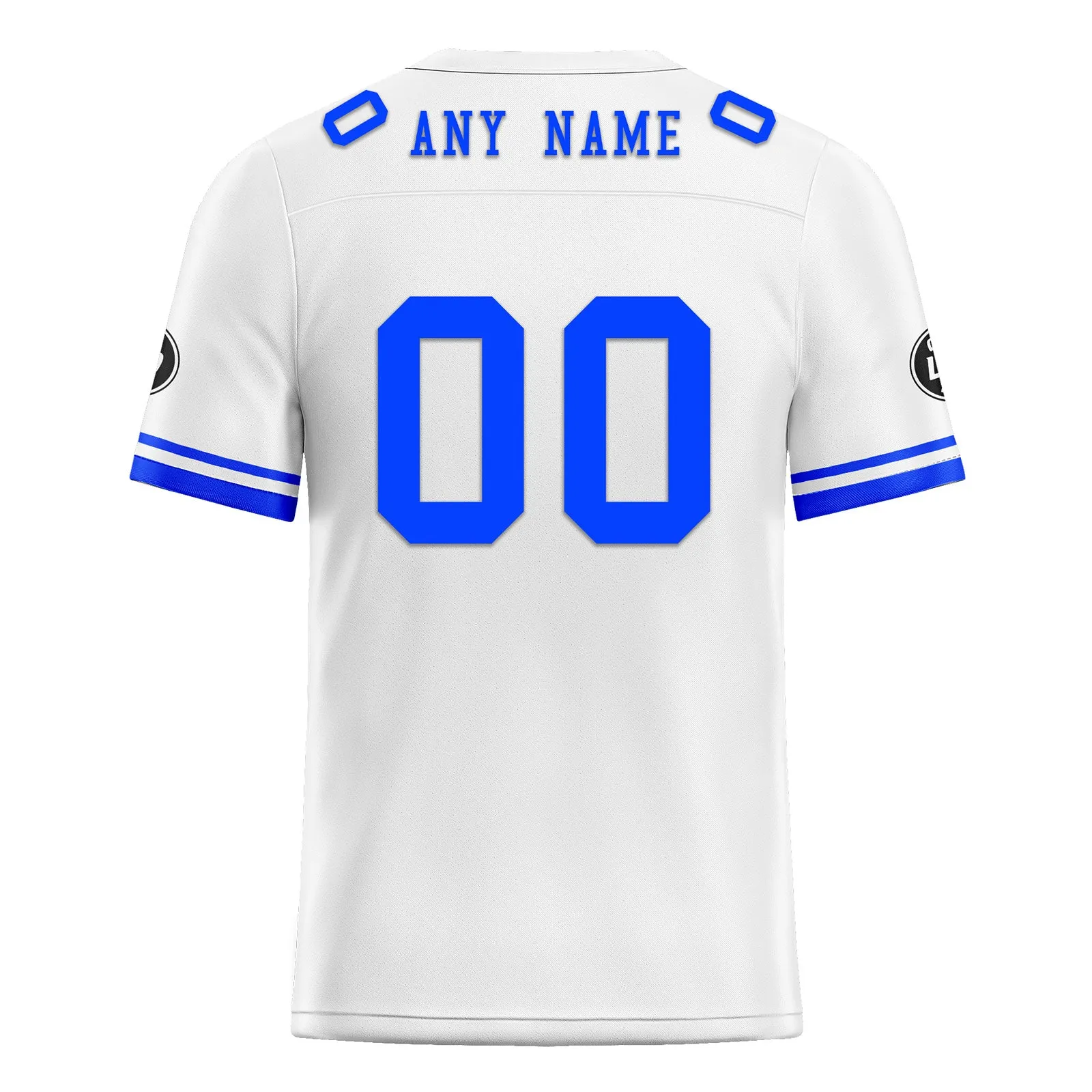 Custom Blue Indianapolis Personalized Authentic Football Jersey FBJ02-D020263-14
