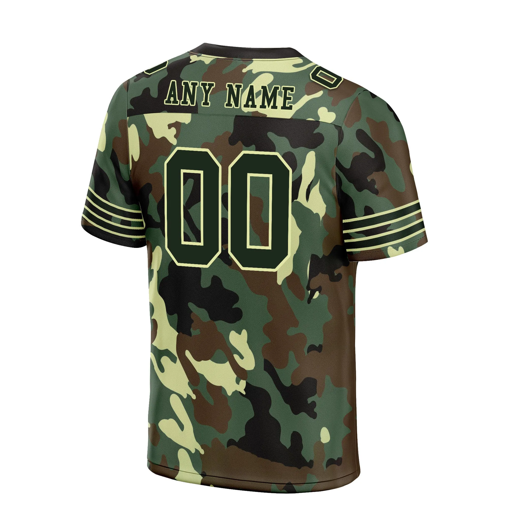 Custom Camo Personalized Authentic Football Jersey FBJ02-D06121