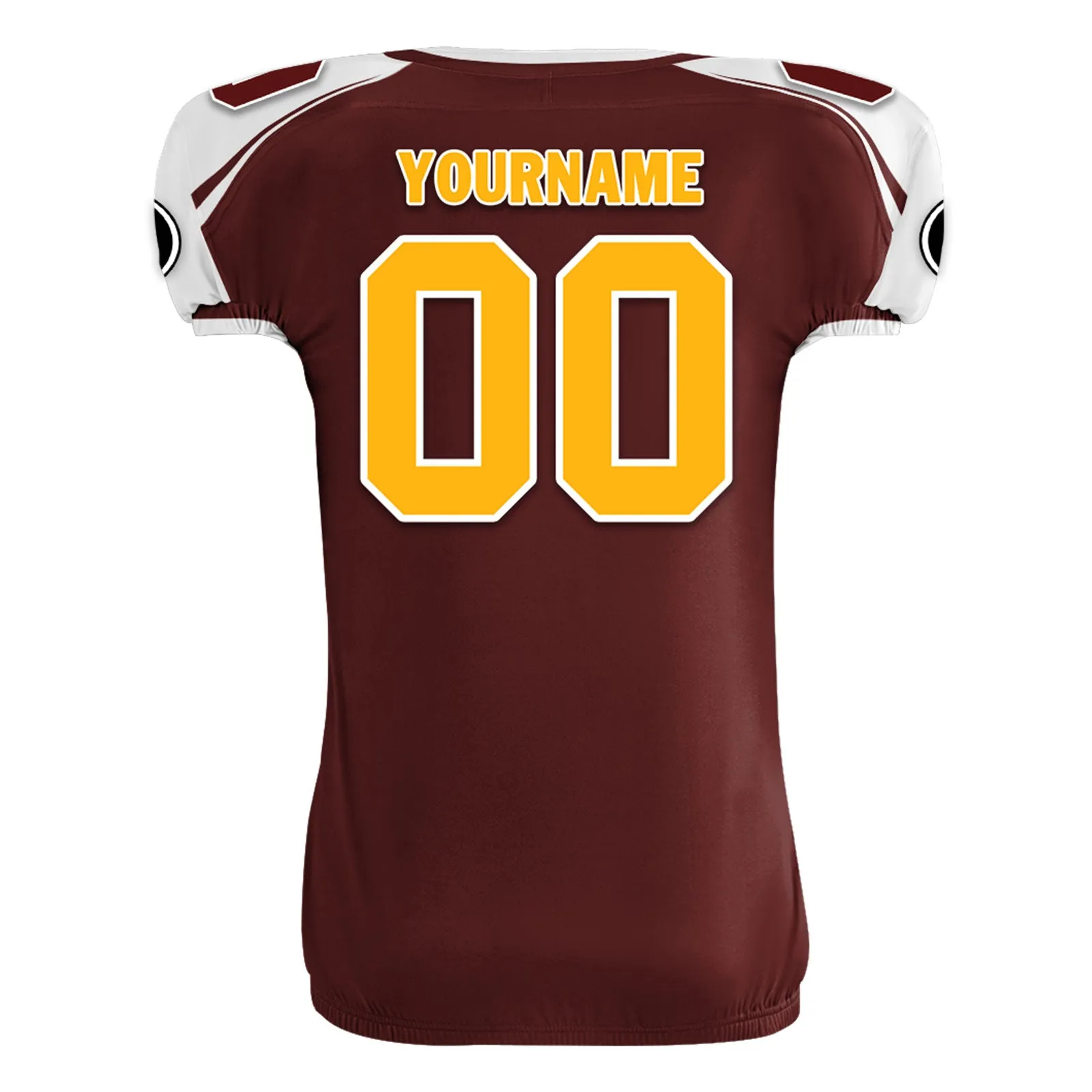 Custom Deep Red White Washington High-Performance American Football Jersey FBJ06-D023001-31