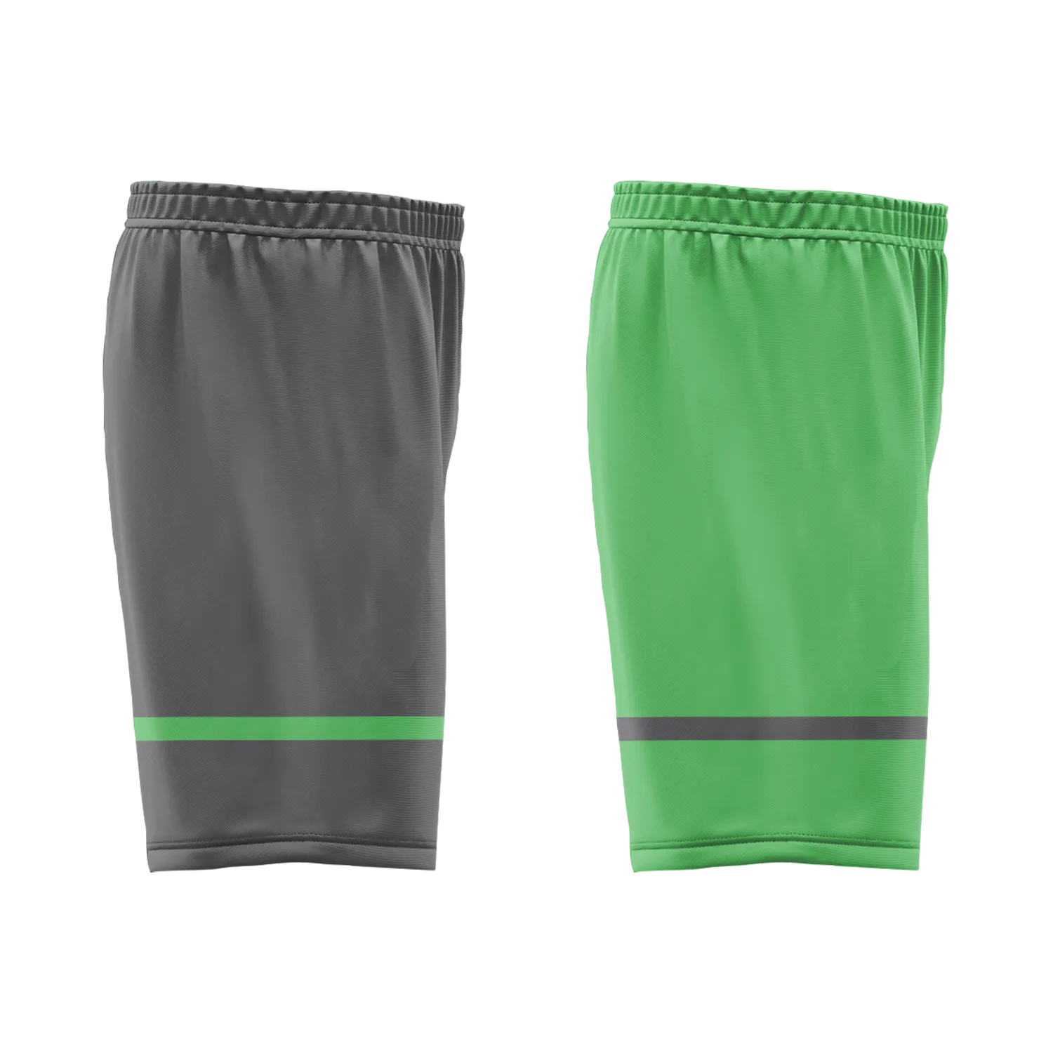 Custom Gray Green Classic Style Reversible Basketball Uniform Personalized BBJR-D017046