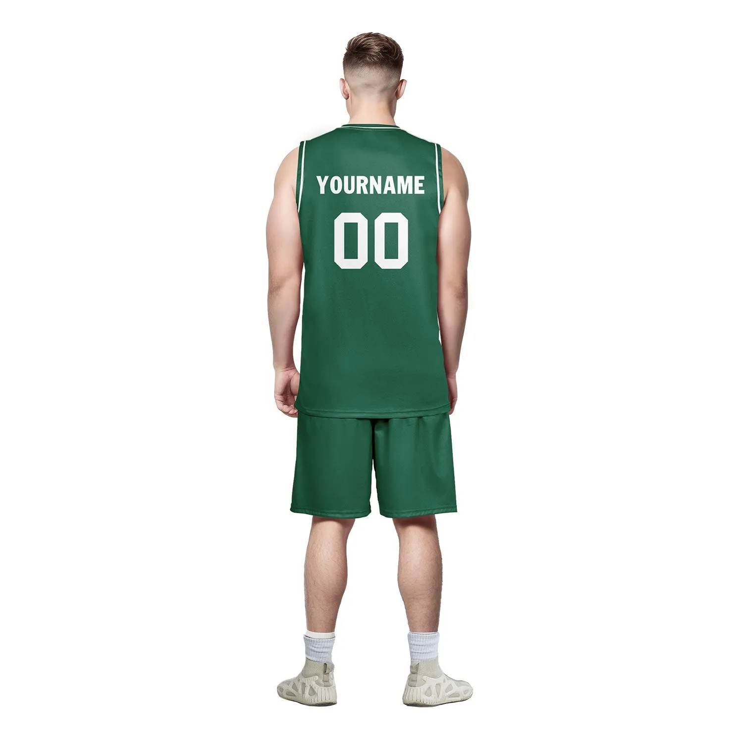 Custom Green Classic Style Sports Uniform Basketball Jersey BBJ01-D020105-22
