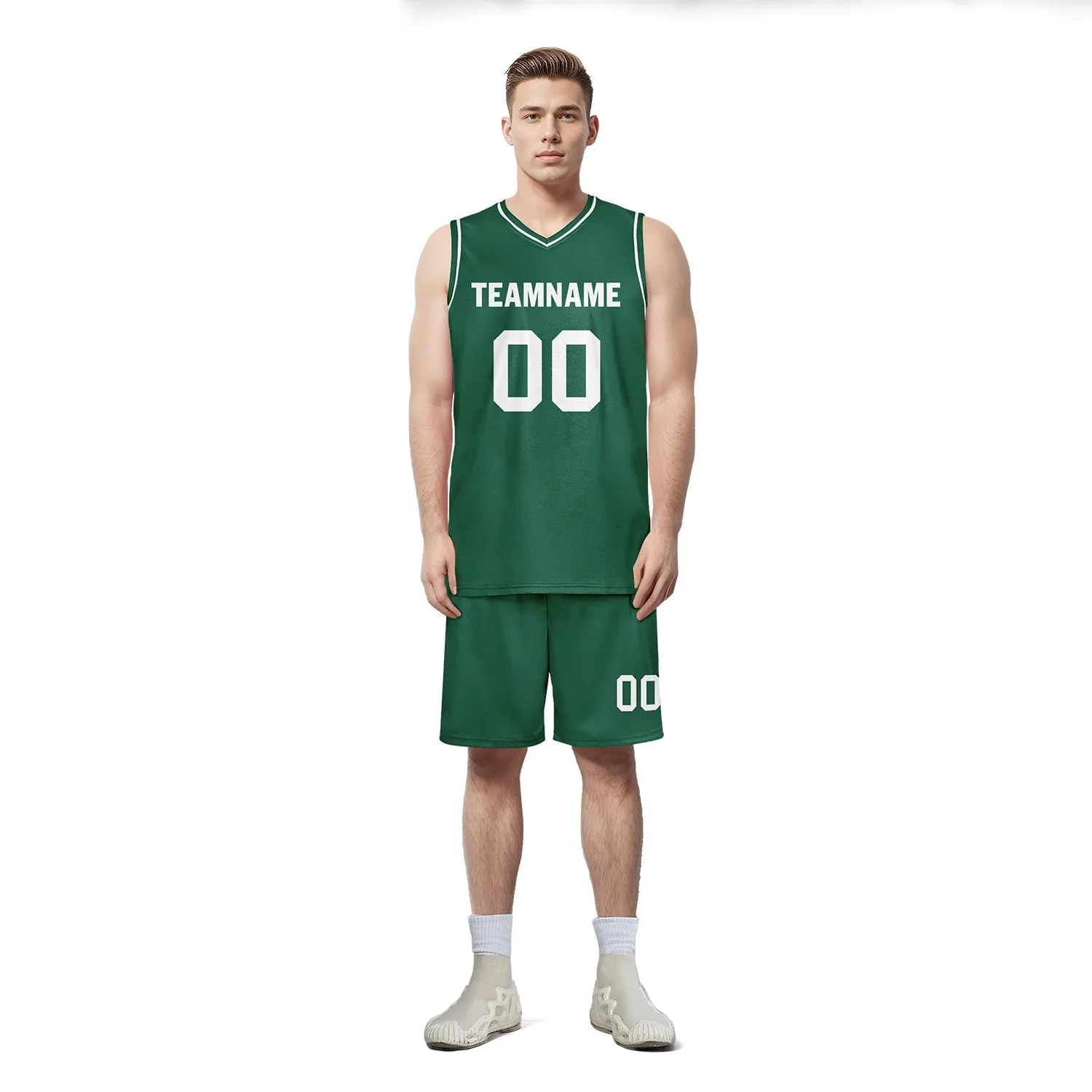 Custom Green Classic Style Sports Uniform Basketball Jersey BBJ01-D020105-22