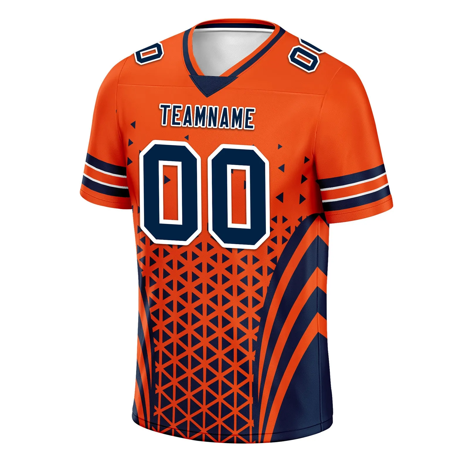 Custom Orange White Colorado Personalized Authentic Football Jersey FBJ02-D023033-10