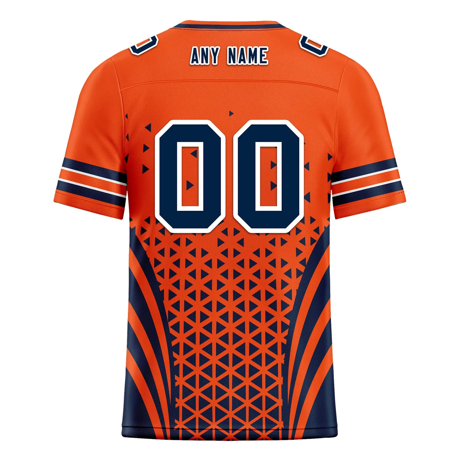 Custom Orange White Colorado Personalized Authentic Football Jersey FBJ02-D023033-10