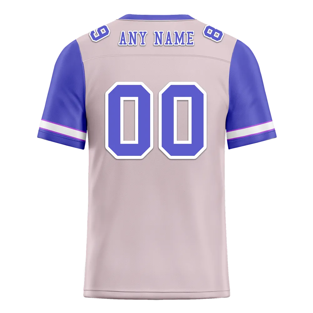 Custom Pink Purple Two Tone Purple Personalized Authentic Football Jersey FBJ02-bc0f09c