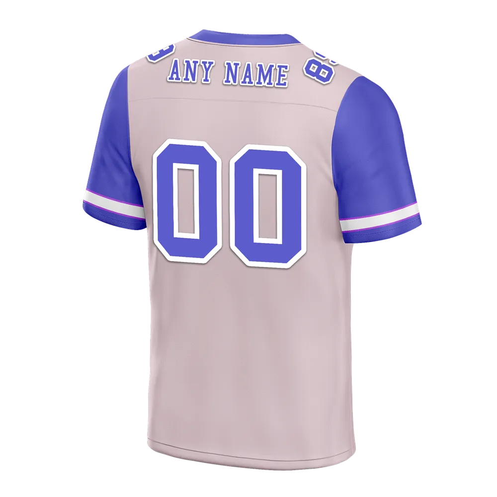 Custom Pink Purple Two Tone Purple Personalized Authentic Football Jersey FBJ02-bc0f09c