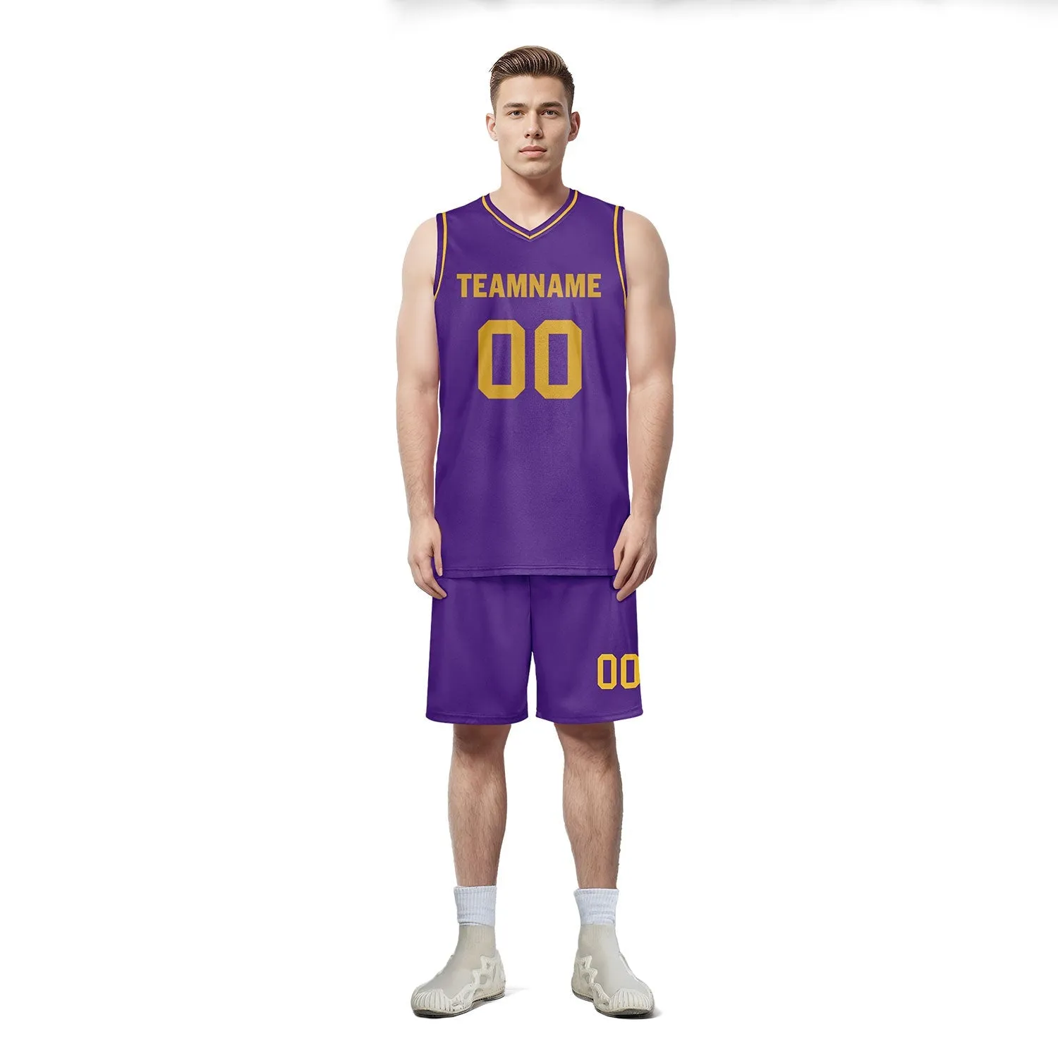 Custom Purple Classic Style Sports Uniform Basketball Jersey BBJ01-D020105-14