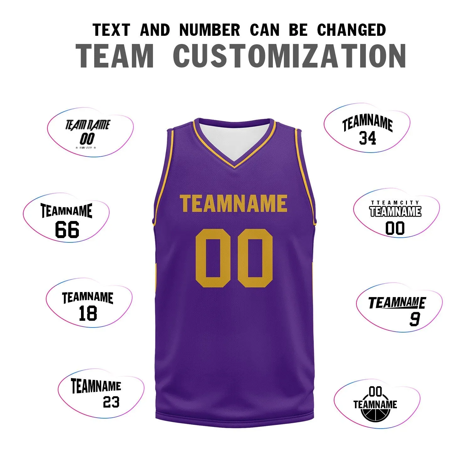 Custom Purple Classic Style Sports Uniform Basketball Jersey BBJ01-D020105-14