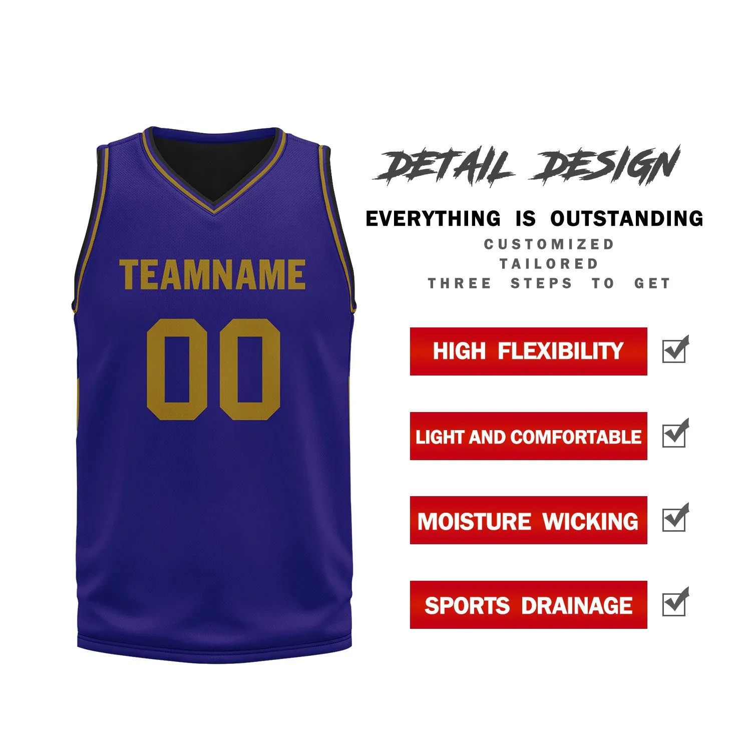 Custom Purple Classic Style Sports Uniform Basketball Jersey BBJ01-D020105-3