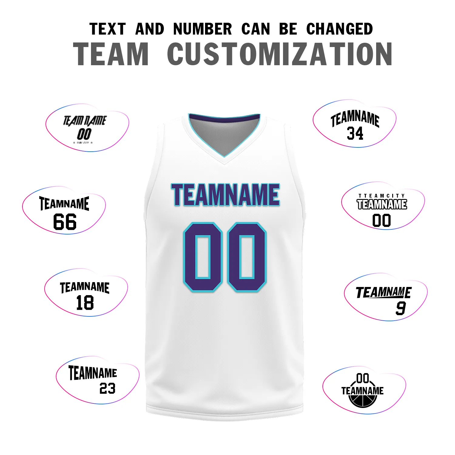 Custom Purple White Classic Style Reversible Basketball Uniform Personalized BBJR-D017014
