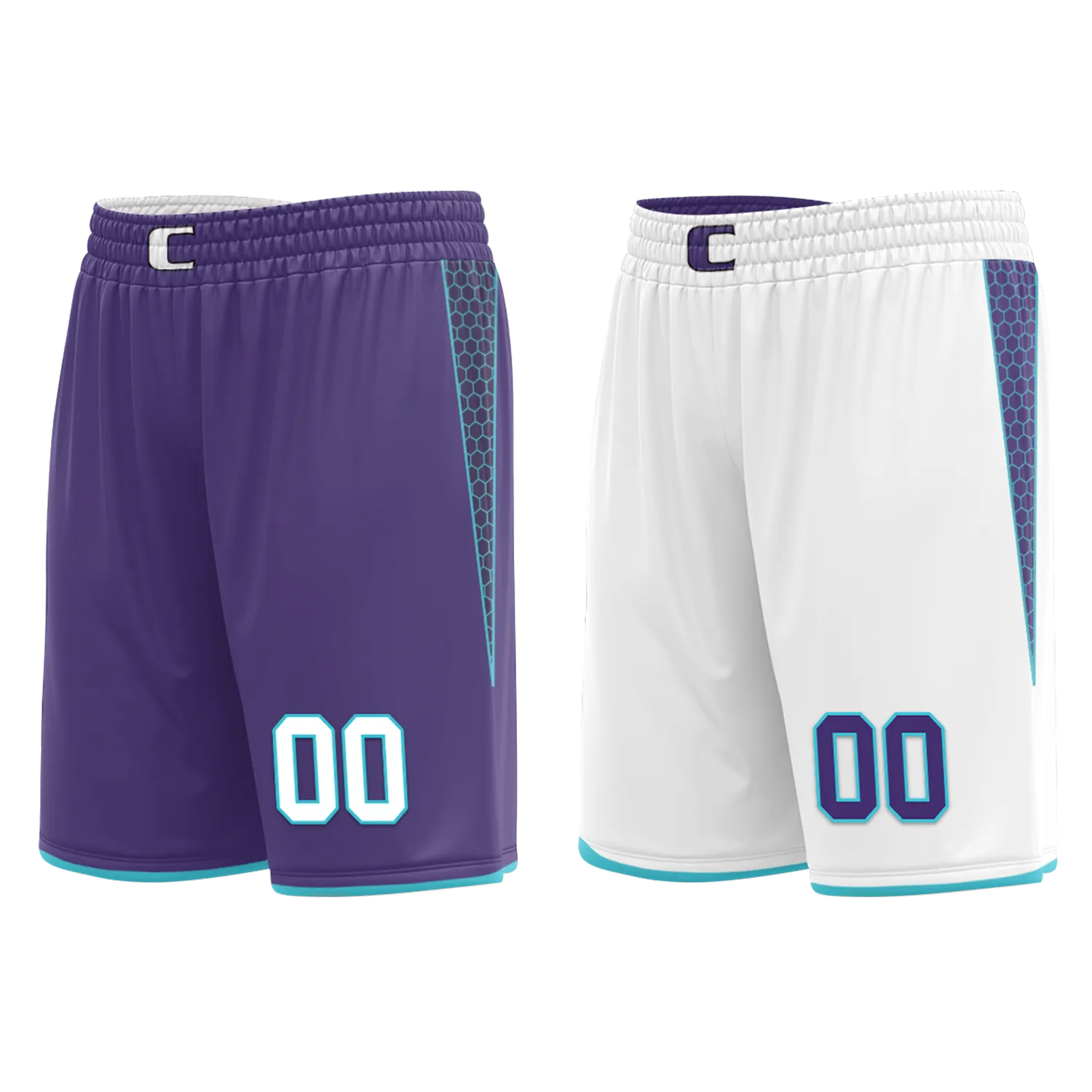 Custom Purple White Classic Style Reversible Basketball Uniform Personalized BBJR-D017014