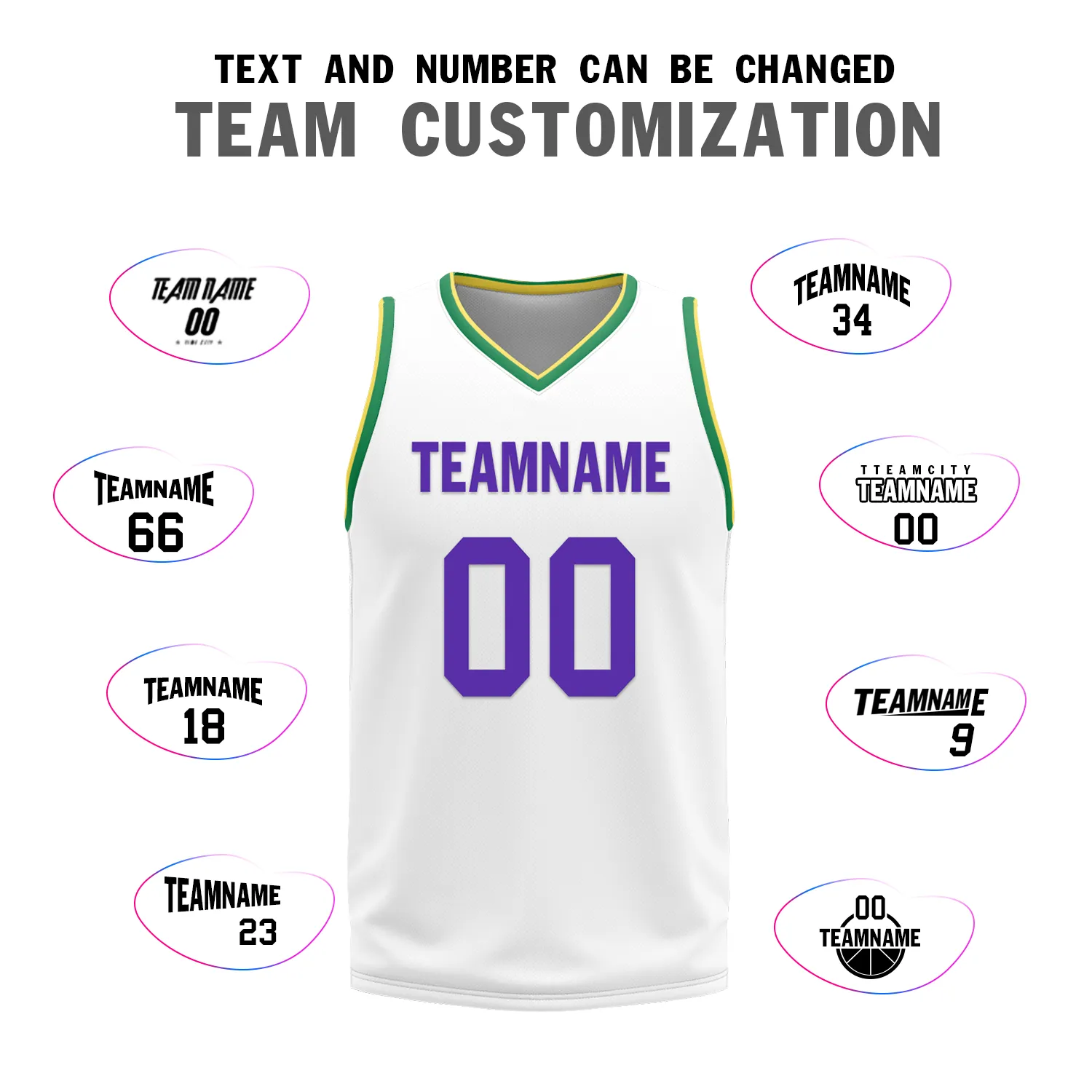 Custom Purple White Classic Style Reversible Basketball Uniform Personalized BBJR-D017047