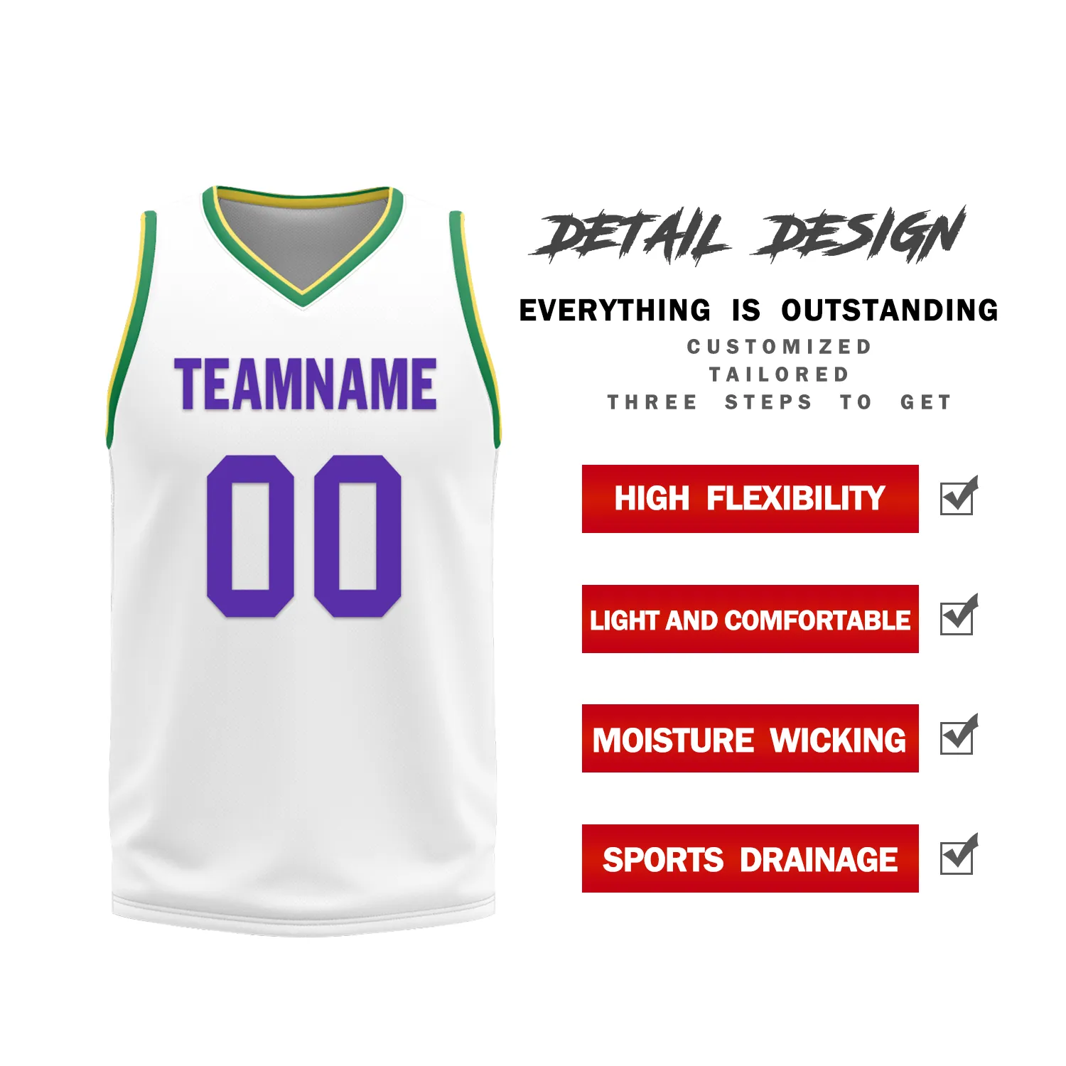 Custom Purple White Classic Style Reversible Basketball Uniform Personalized BBJR-D017047