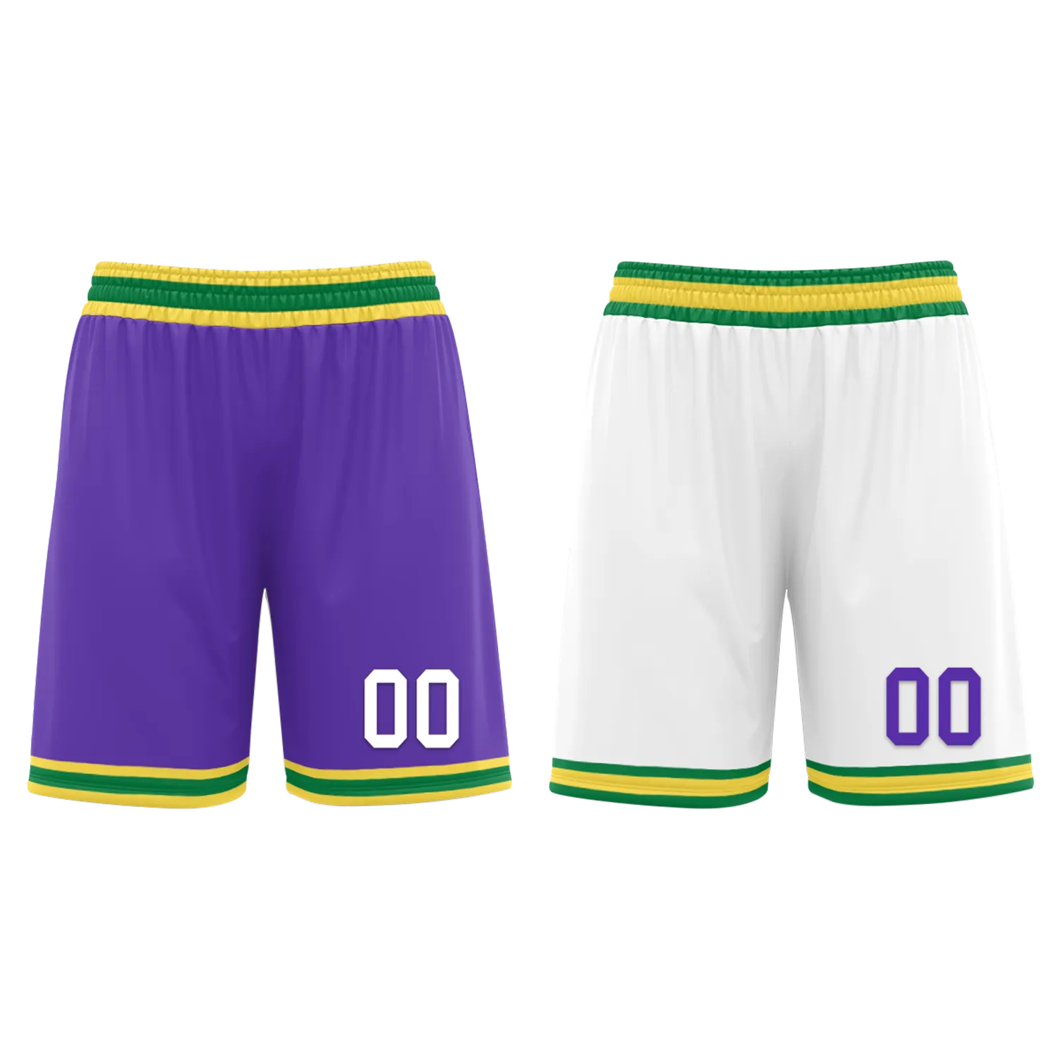 Custom Purple White Classic Style Reversible Basketball Uniform Personalized BBJR-D017047