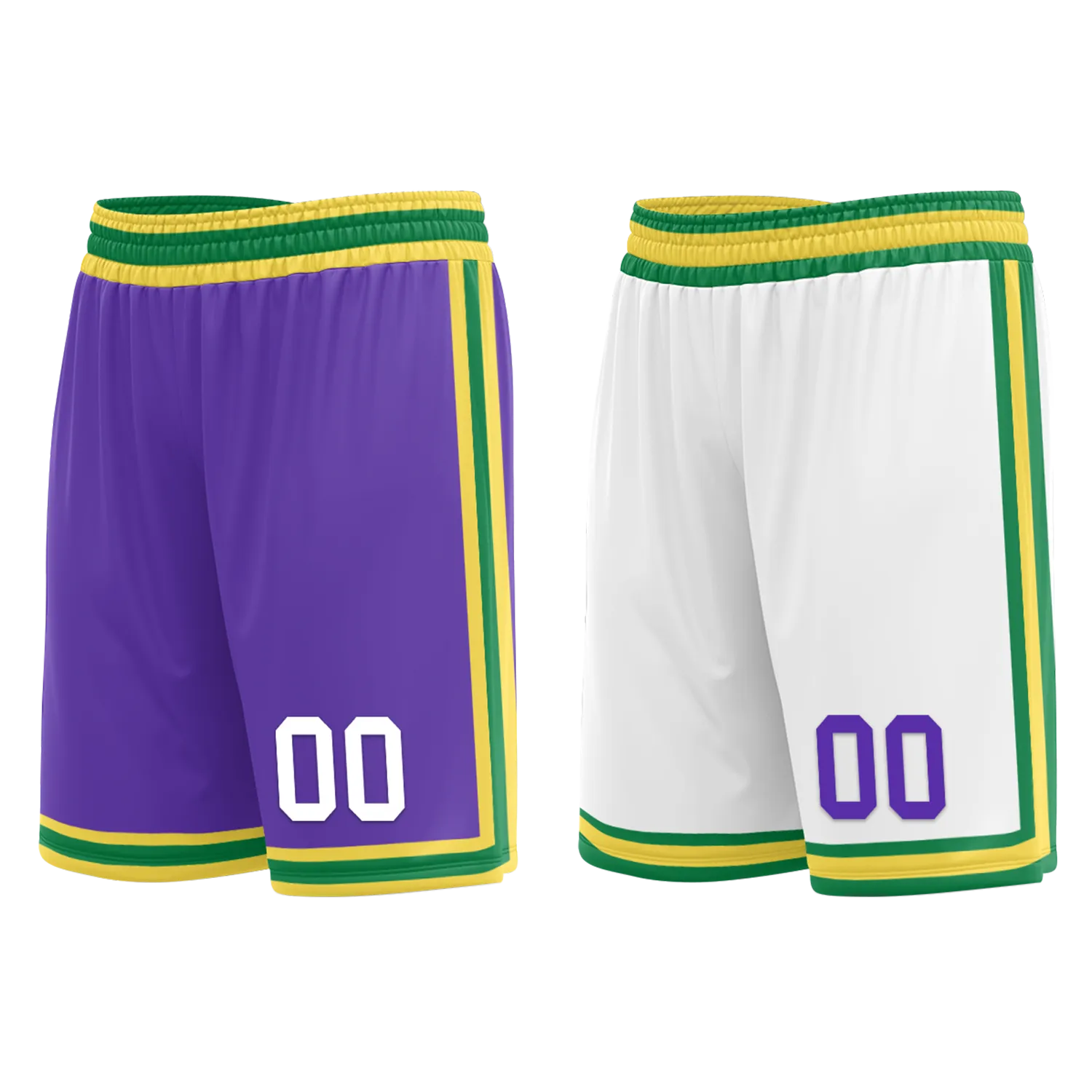 Custom Purple White Classic Style Reversible Basketball Uniform Personalized BBJR-D017047