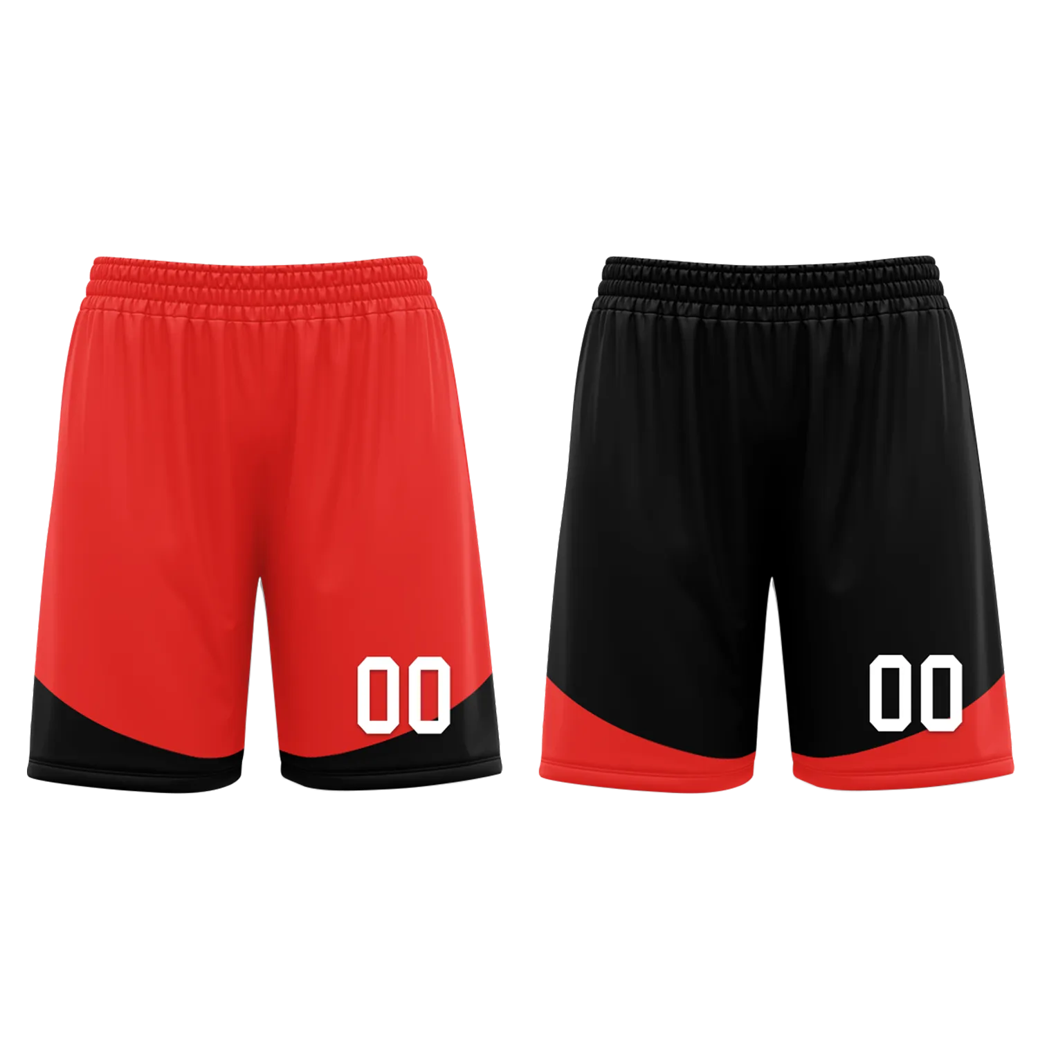 Custom Red Black Classic Style Reversible Basketball Uniform Personalized BBJR-D017042
