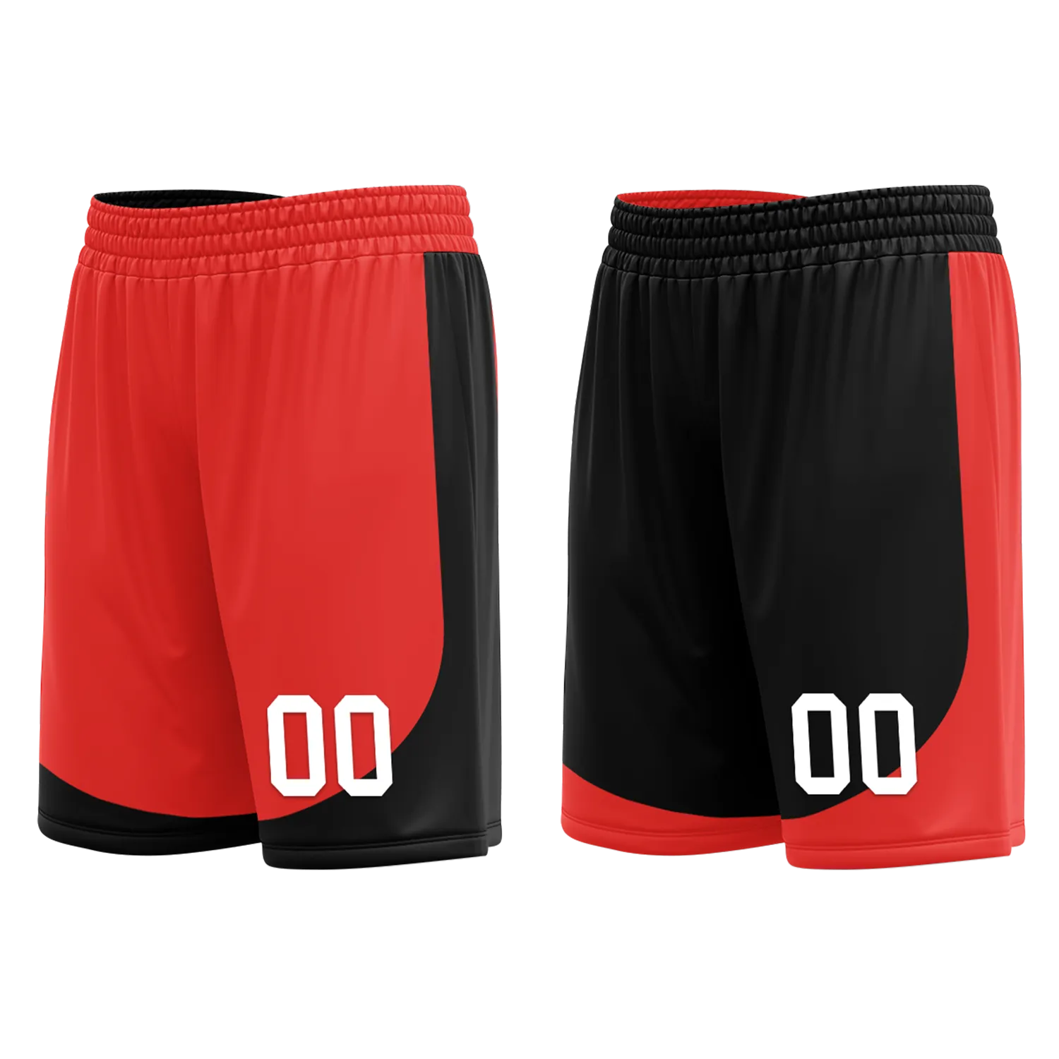 Custom Red Black Classic Style Reversible Basketball Uniform Personalized BBJR-D017042