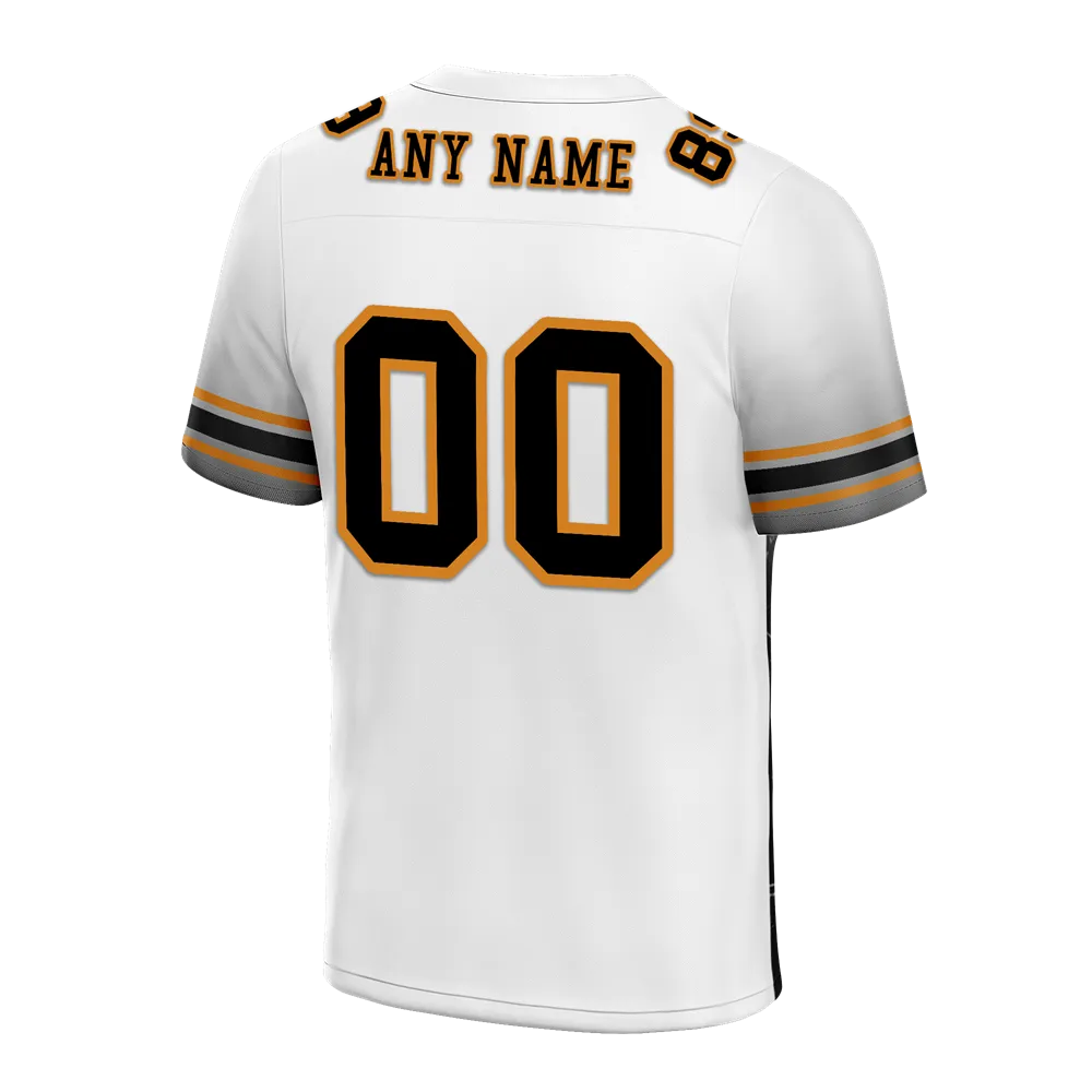Custom White Black Graffiti Pattern Black Personalized Authentic Football Jersey FBJ02-bc0fad9