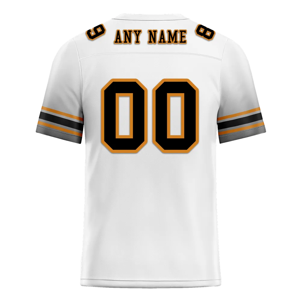 Custom White Black Graffiti Pattern Black Personalized Authentic Football Jersey FBJ02-bc0fad9