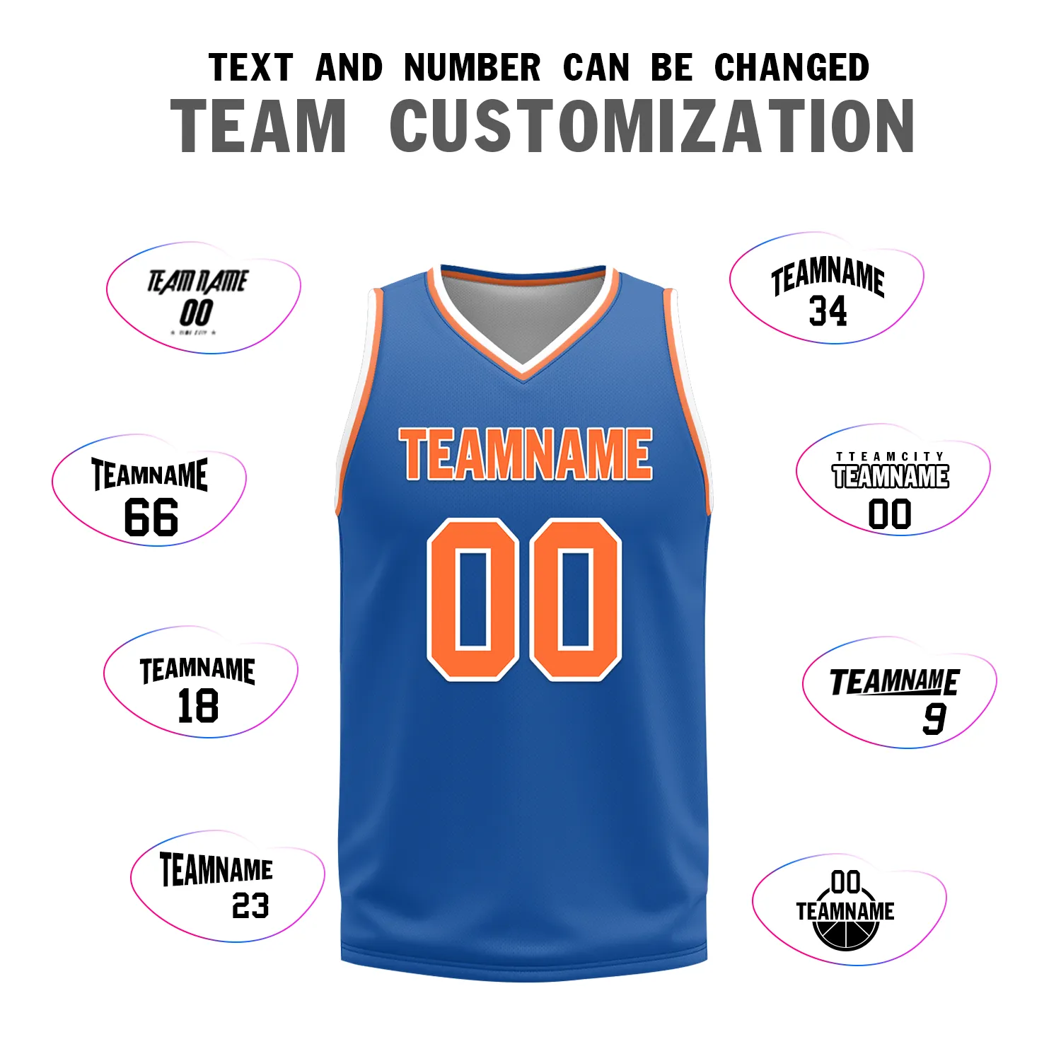 Custom White Blue Classic Style Reversible Basketball Uniform Personalized BBJR-D017016