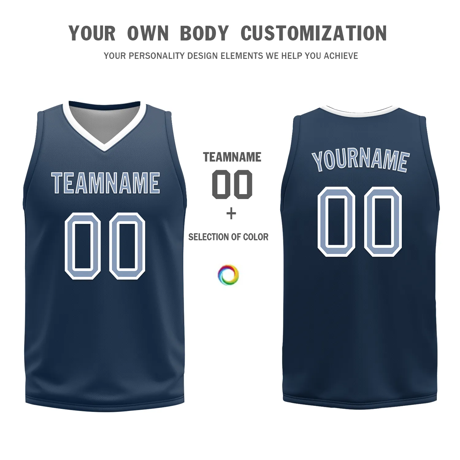 Custom White Blue Classic Style Reversible Basketball Uniform Personalized BBJR-D017043