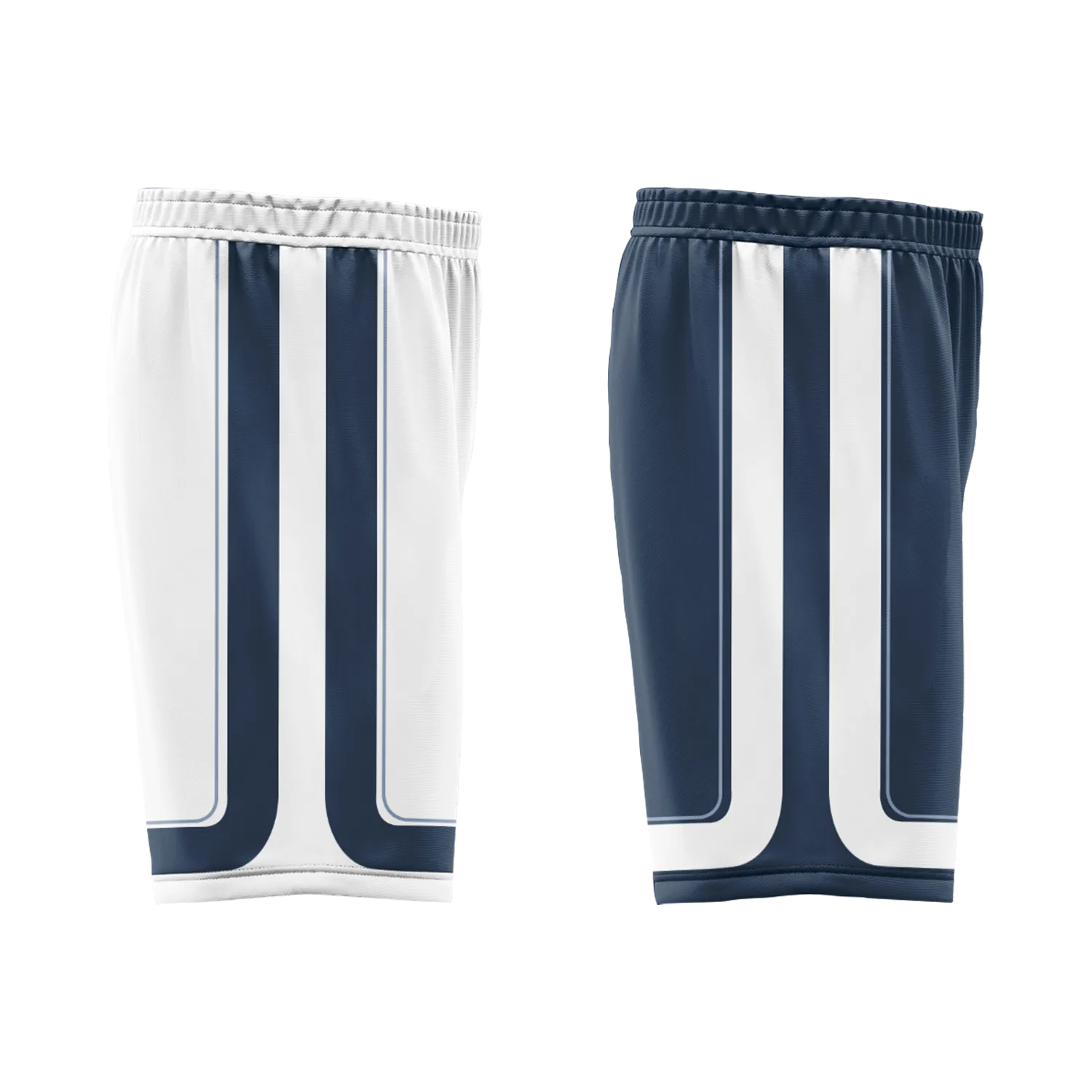 Custom White Blue Classic Style Reversible Basketball Uniform Personalized BBJR-D017043