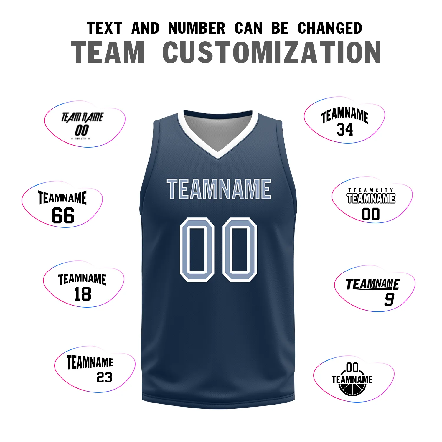 Custom White Blue Classic Style Reversible Basketball Uniform Personalized BBJR-D017043