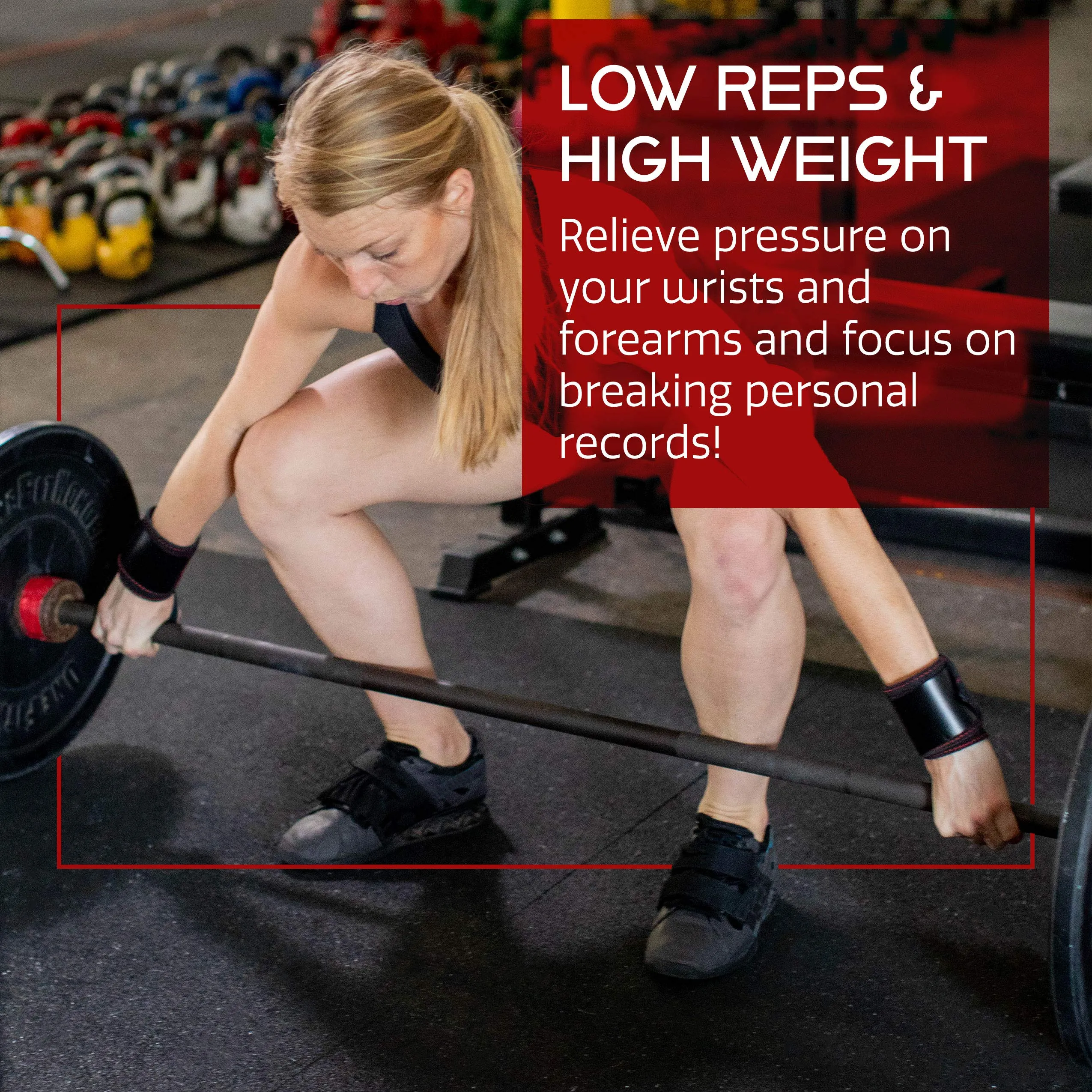 Dark Iron Fitness Leather Weight Lifting Wrist Wraps - Brace for Lifting