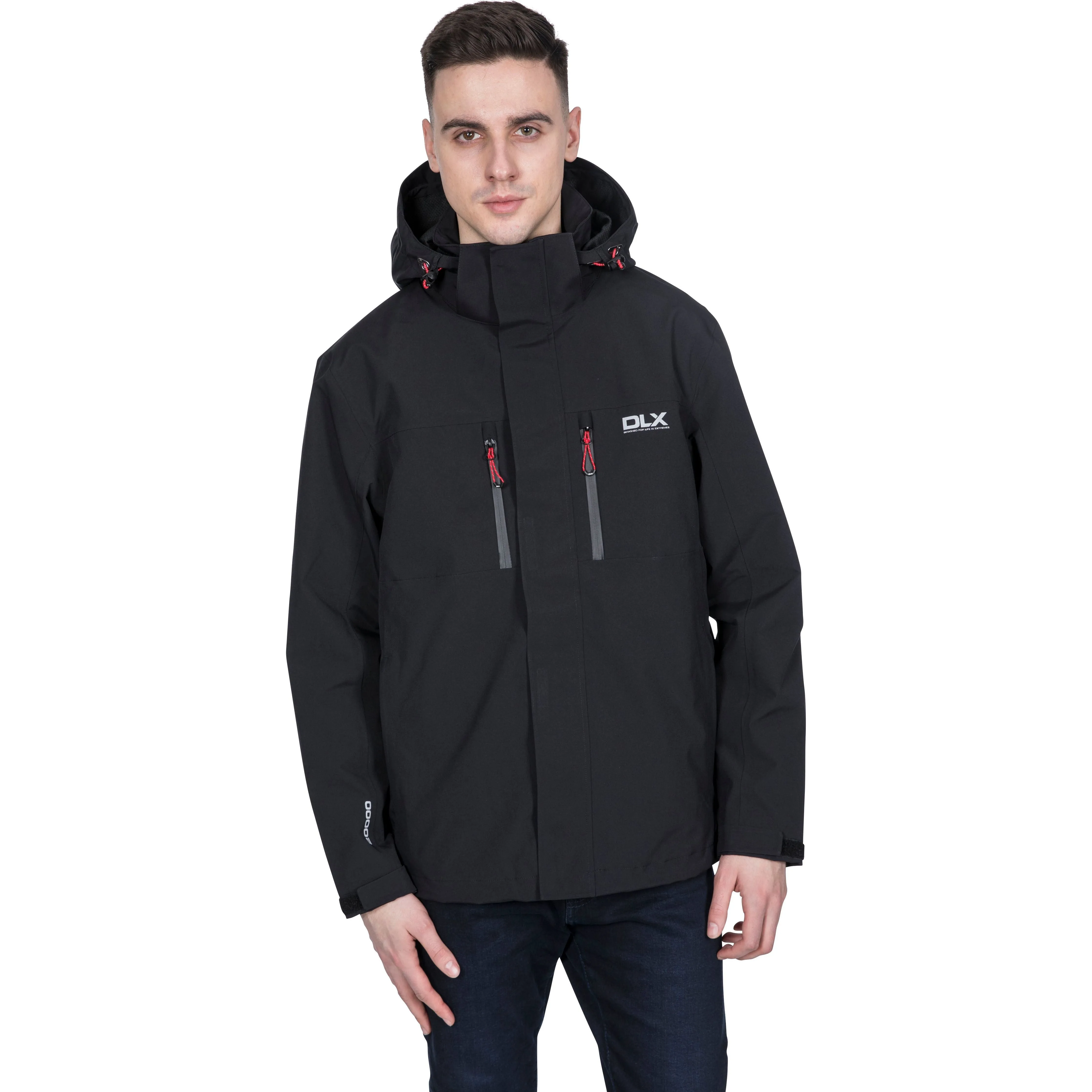 Dlx Men's Oswalt Unpadded Waterproof Jacket - Black
