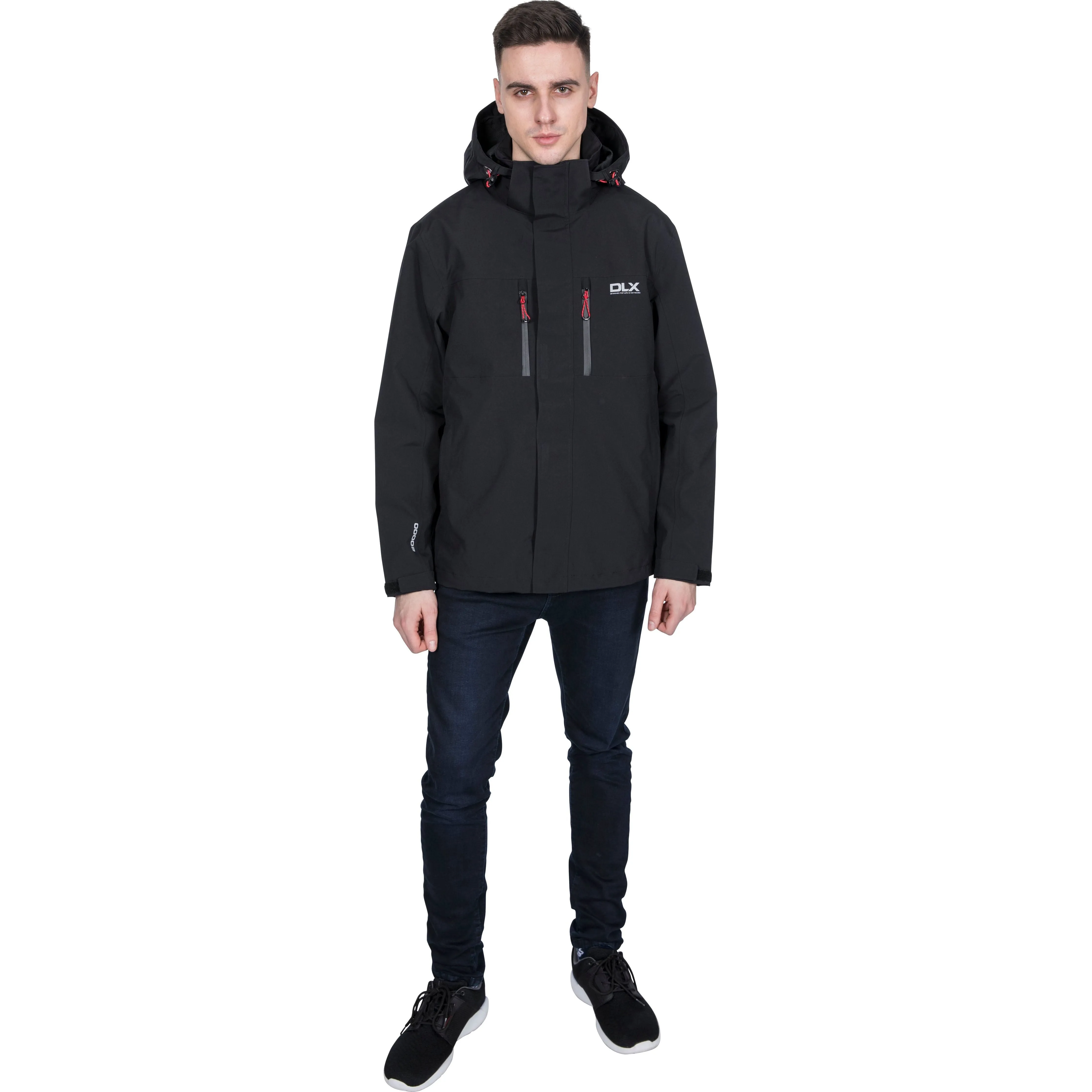 Dlx Men's Oswalt Unpadded Waterproof Jacket - Black