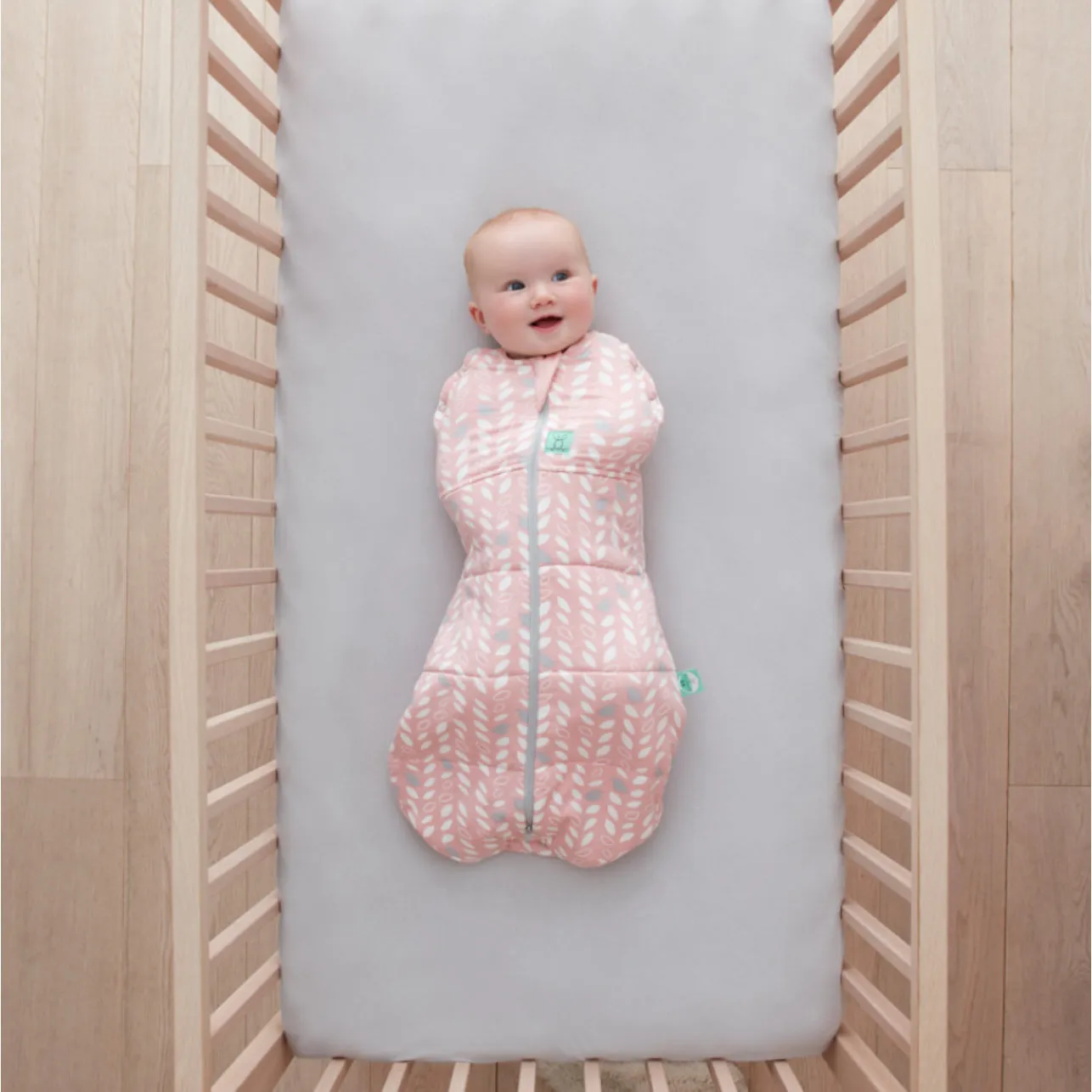 ergoPouch Cocoon Swaddle Bag 2.5 TOG - Spring Leaves