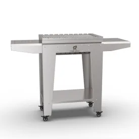 Heavy Duty Stainless Steel Stand Up Collapsible Charcoal Grill | Large Outdoor Barbecue Grill | MiraX S01