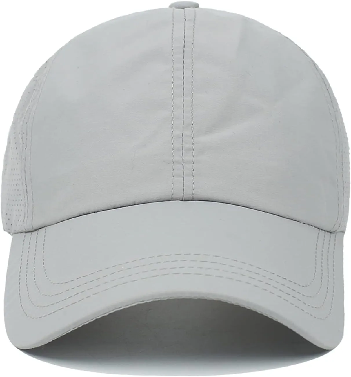 HGGE Womens Criss Cross Ponytail Baseball Cap Adjustable High Messy Bun Ponycap Quick Drying Hat