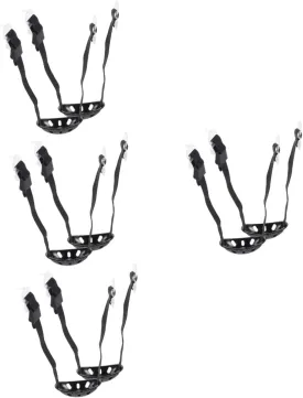 Kisangel 4sets Helmet Straps for Chin Hard Hat Chin Straps Helmet Accessories Easy Installation 2pcs*4