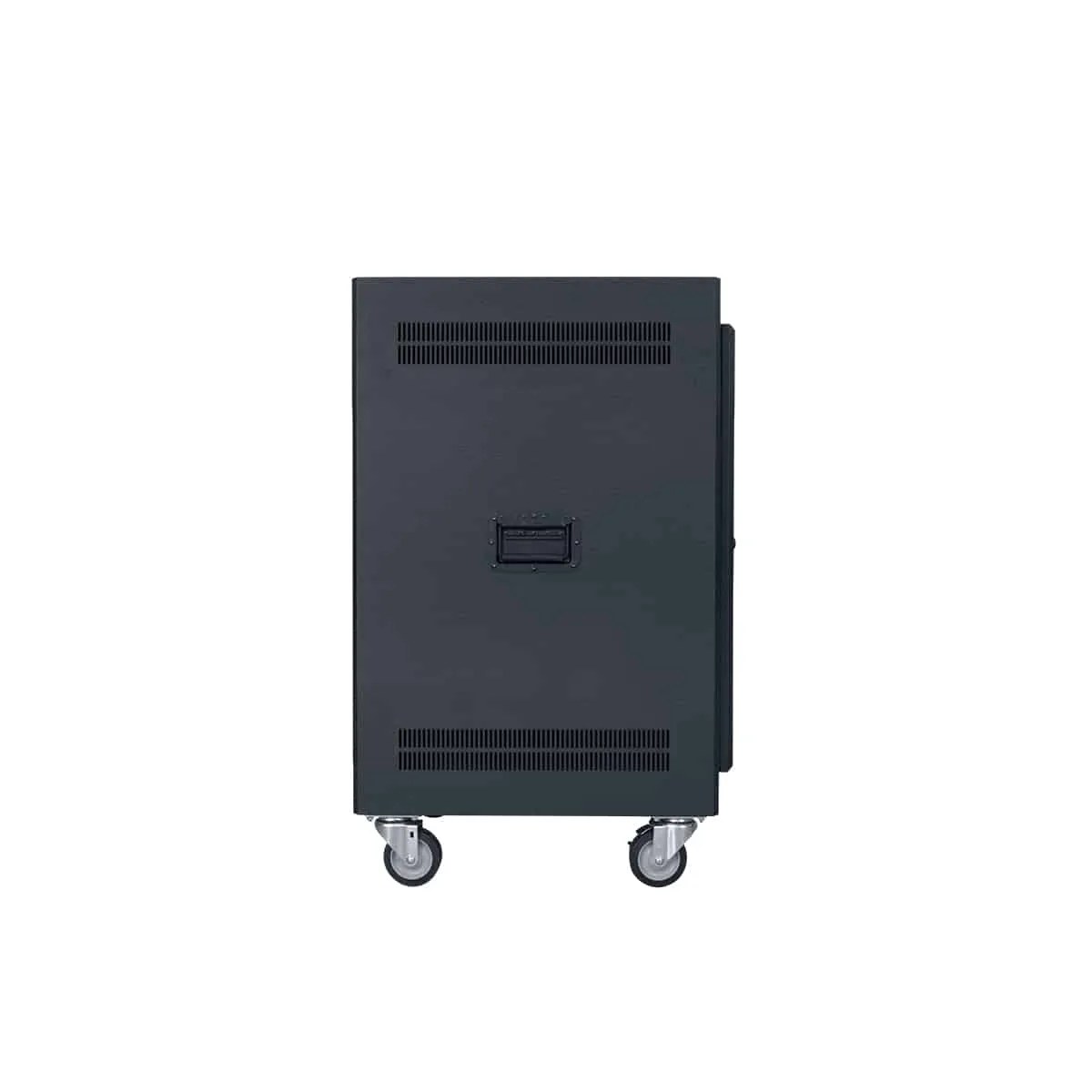 Lowell Mfg Equipment Rack-Portable-24U, 27in Deep, With Fully Vented Door