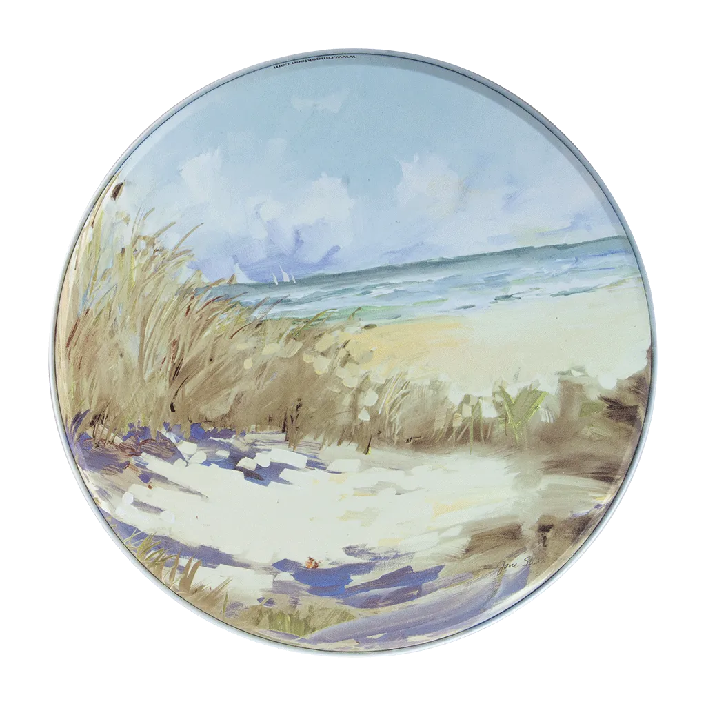 SM1720BL5138 5 Piece Set: 17 x 20-Inch Black Matte Counter Mat and 4-Pack Seaside Retreat Burner Covers