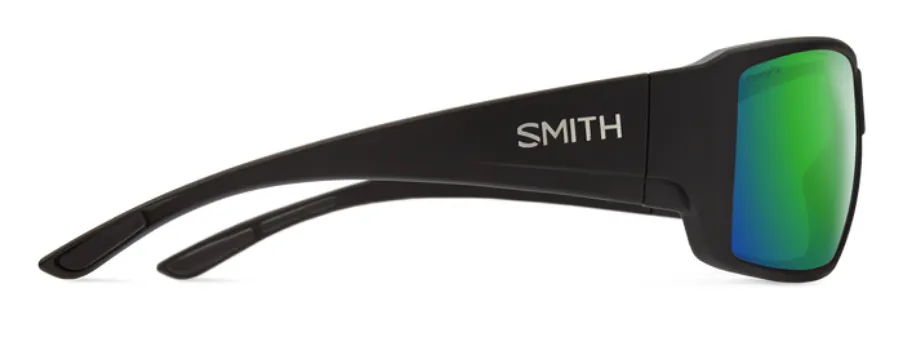 Smith Guide's Choice Matte Black Frame - ChromaPop Glass Polarized Green Lens - Polarized Sunglasses