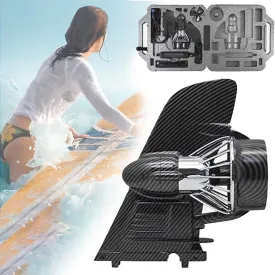 Surfboard Electric Fin, SUP Fin Rechargable Electric Fin Stand Up Paddle Board, Portable Underwater Thruster Surf Board, Paddle Board Push Motor Fin with Remote Control, Adjustable Speed